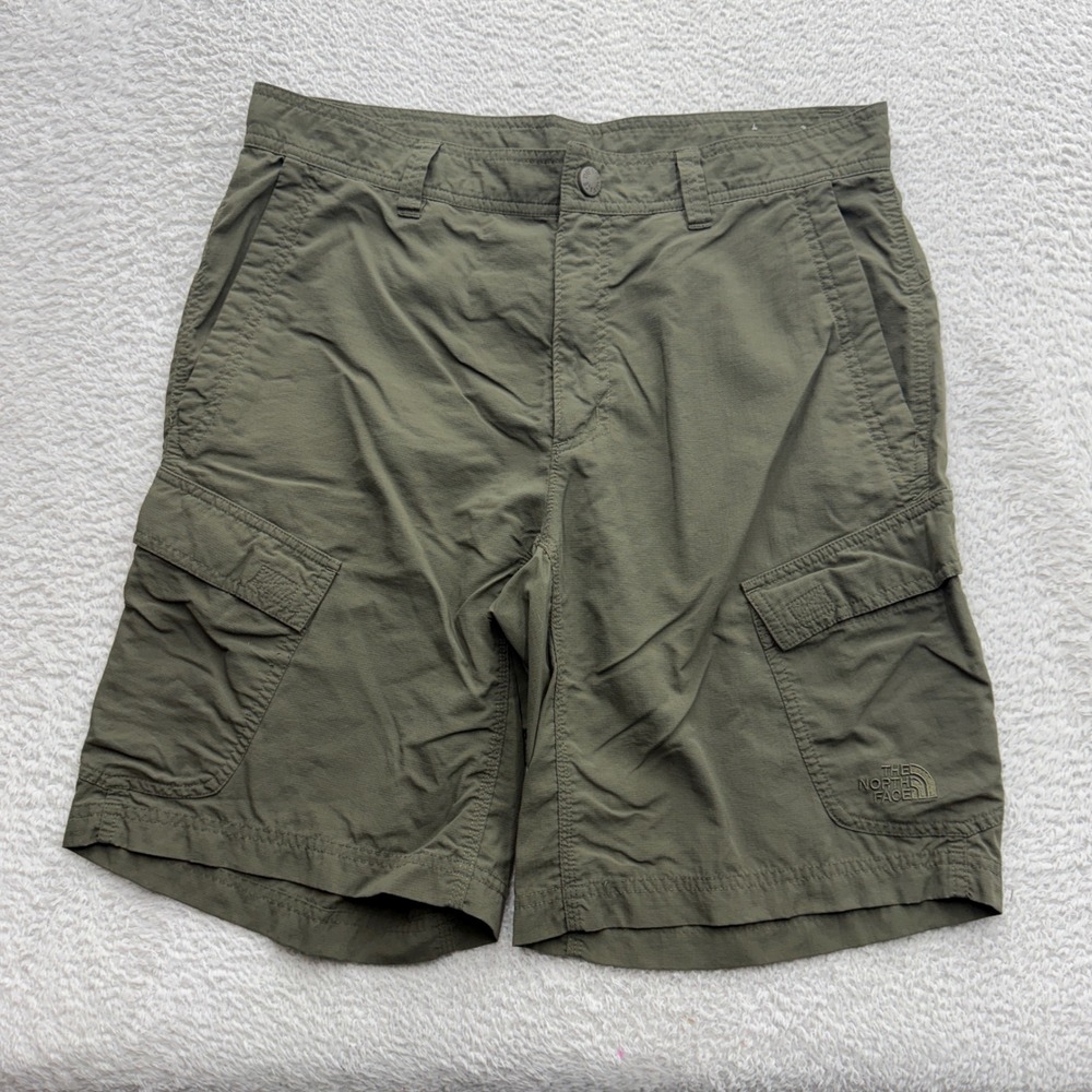 The‎ North Face Mens Horizon Cargo Shorts Olive Green Hiking Ripstop Size 32
